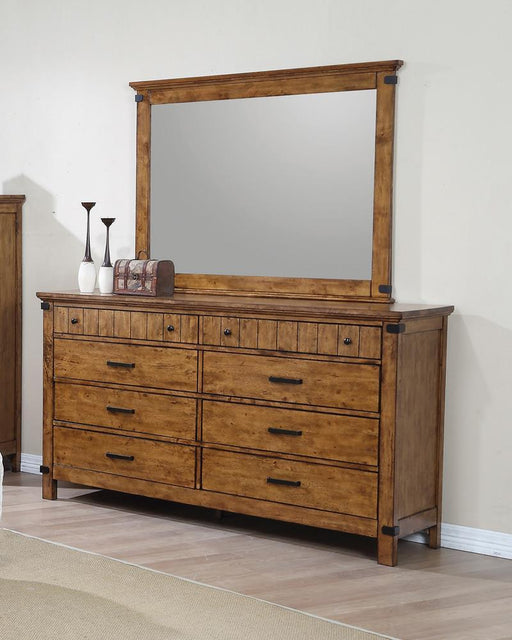 Brenner 8-drawer Dresser Rustic Honey - imattress & ifurniture (FL)