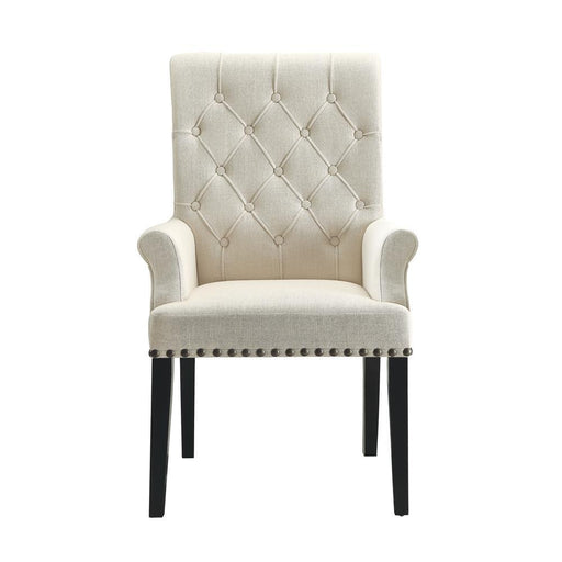 Alana Tufted Back Upholstered Arm Chair Beige - imattress & ifurniture (FL)