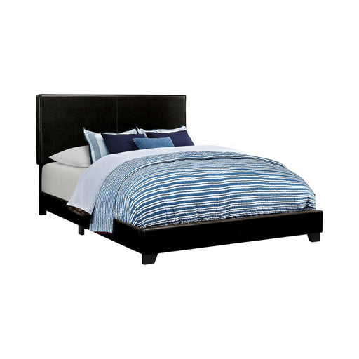 Dorian Upholstered Queen Bed Black - imattress & ifurniture (FL)