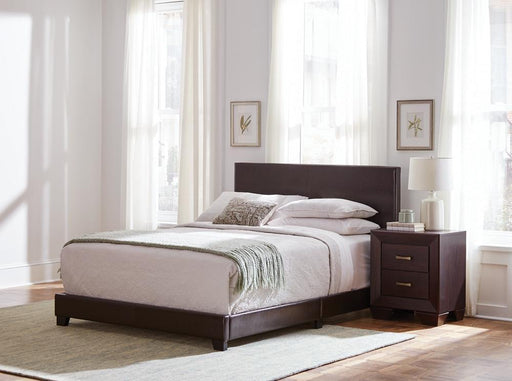 Dorian Upholstered Eastern King Bed Brown - imattress & ifurniture (FL)