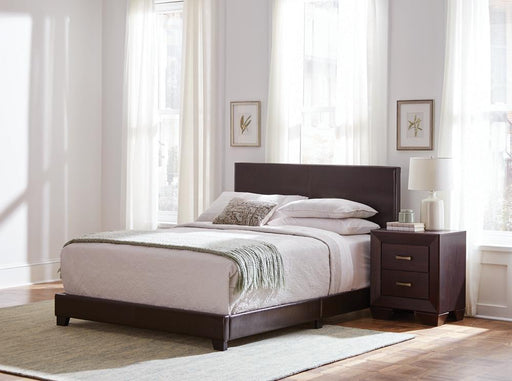 Dorian Upholstered California King Bed Brown - imattress & ifurniture (FL)