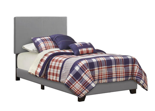 Dorian Upholstered Twin Bed Grey - imattress & ifurniture (FL)