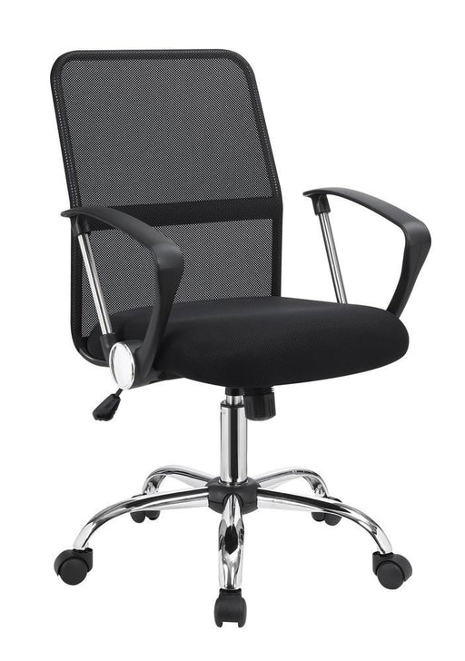 Gerta Office Chair with Mesh Backrest Black and Chrome - imattress & ifurniture (FL)