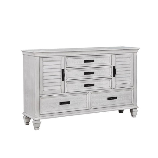 Franco 5-drawer Dresser Antique White - imattress & ifurniture (FL)