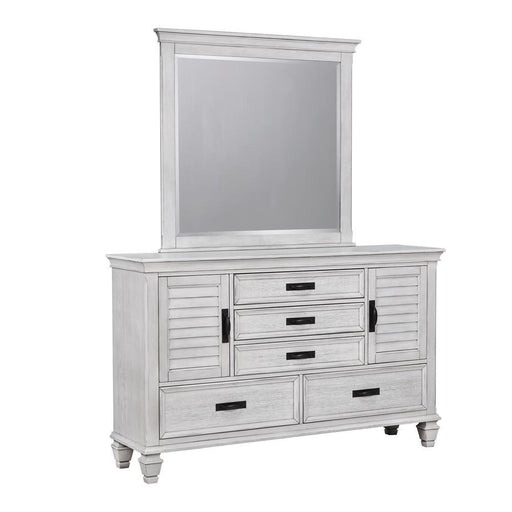 Franco Rectangular Dresser Mirror Antique White - imattress & ifurniture (FL)