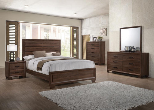 Brandon Queen Panel Bed Medium Warm Brown - imattress & ifurniture (FL)