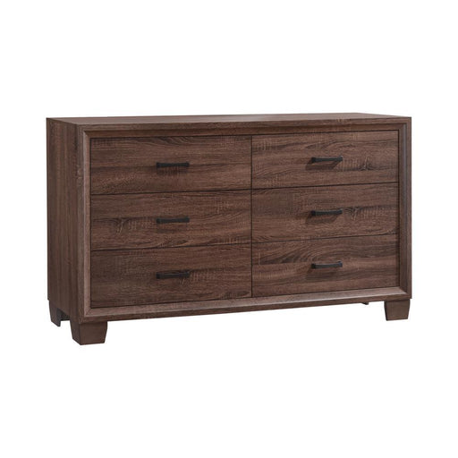 Brandon 6-drawer Dresser Medium Warm Brown - imattress & ifurniture (FL)