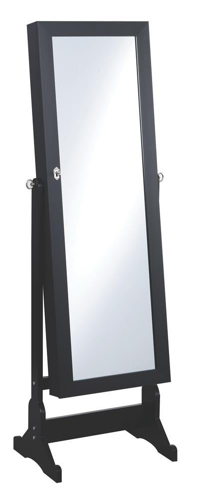 Tutuola Jewelry Cheval Mirror Black - imattress & ifurniture (FL)