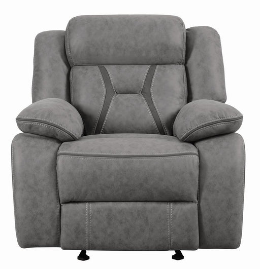 Higgins Overstuffed Upholstered Glider Recliner Grey - imattress & ifurniture (FL)