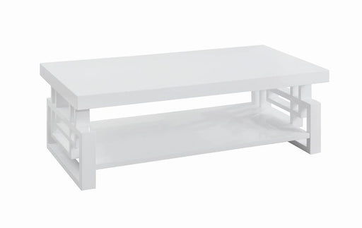 Schmitt Rectangular Coffee Table High Glossy White - imattress & ifurniture (FL)