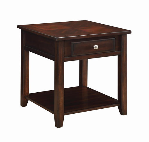 Bradford Square 1-shelf End Table Walnut - imattress & ifurniture (FL)