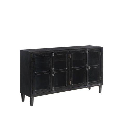 Sylvia 4-door Accent Cabinet Black - imattress & ifurniture (FL)