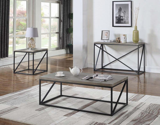 Birdie Square End Table Sonoma Grey - imattress & ifurniture (FL)