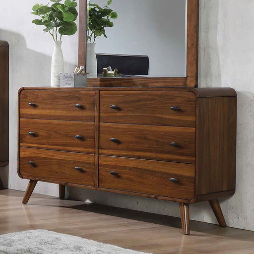 Robyn 6-drawer Dresser Dark Walnut - imattress & ifurniture (FL)