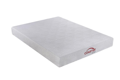 Keegan Twin Long Memory Foam Mattress White - imattress & ifurniture (FL)