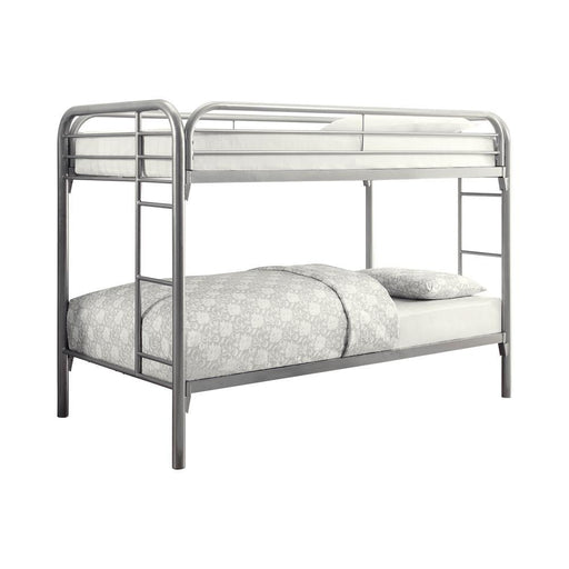 Morgan Twin Over Twin Bunk Bed Silver - imattress & ifurniture (FL)