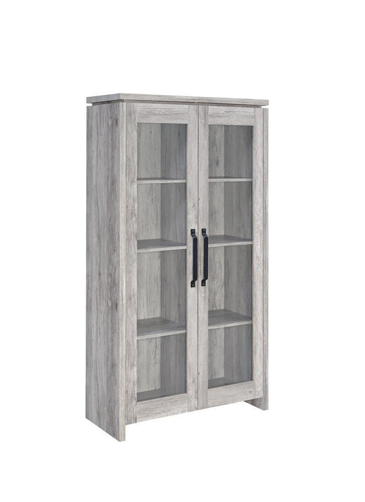 Alejo 2-door Tall Cabinet Grey Driftwood - imattress & ifurniture (FL)