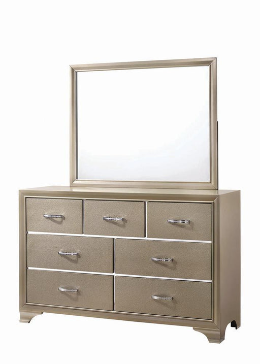 Beaumont Rectangular Dresser Mirror Champagne - imattress & ifurniture (FL)