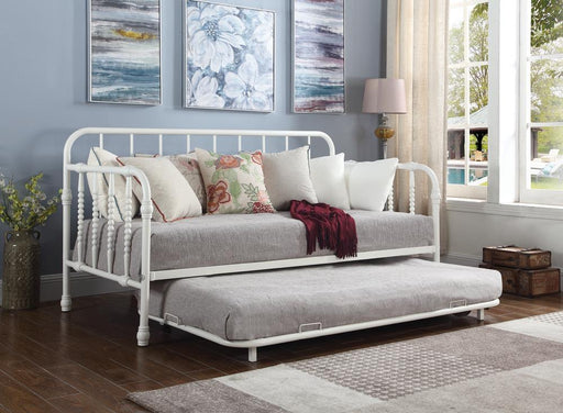 Marina Twin Metal Daybed with Trundle White - imattress & ifurniture (FL)