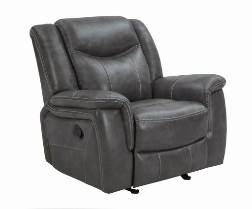 Conrad Upholstered Motion Glider Recliner Grey - imattress & ifurniture (FL)