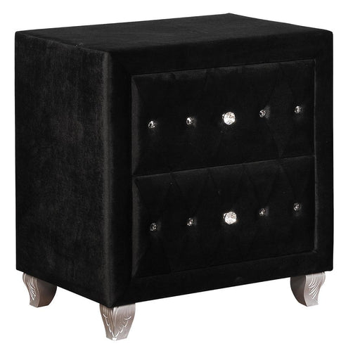 Deanna 2-drawer Rectangular Nightstand Black - imattress & ifurniture (FL)