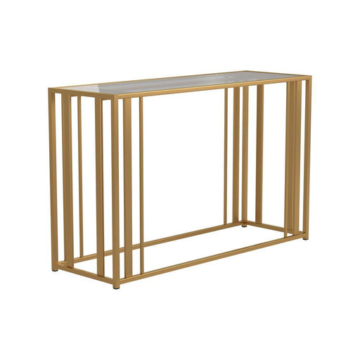 Adri Metal Frame Sofa Table Matte Brass - imattress & ifurniture (FL)