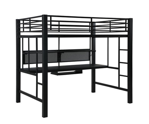 Avalon Full Workstation Loft Bed Black - imattress & ifurniture (FL)