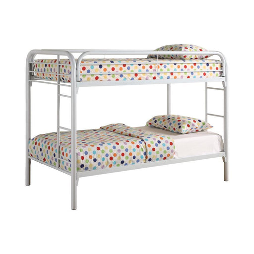 Morgan Twin Over Twin Bunk Bed White - imattress & ifurniture (FL)