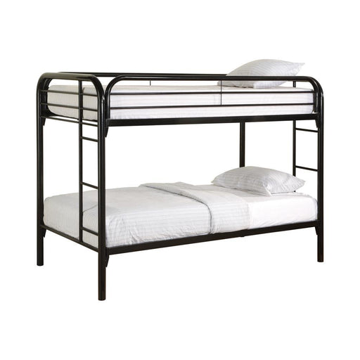 Morgan Twin Over Twin Bunk Bed Black - imattress & ifurniture (FL)