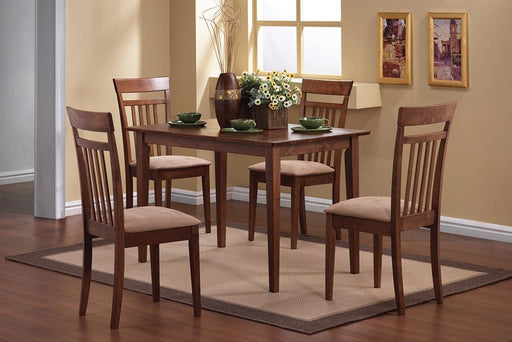 Robles 5-piece Dining Set Chestnut and Tan - imattress & ifurniture (FL)