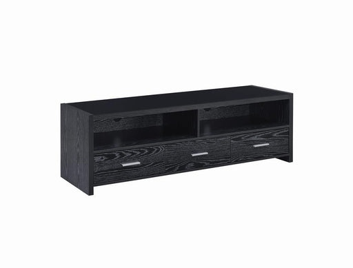 Alton 62" 3-drawer TV Console Black Oak - imattress & ifurniture (FL)