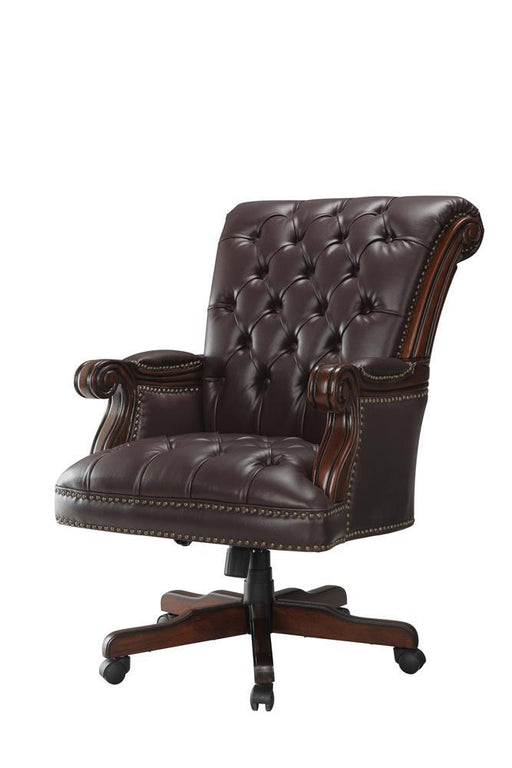 Calloway Tufted Adjustable Height Office Chair Dark Brown - imattress & ifurniture (FL)