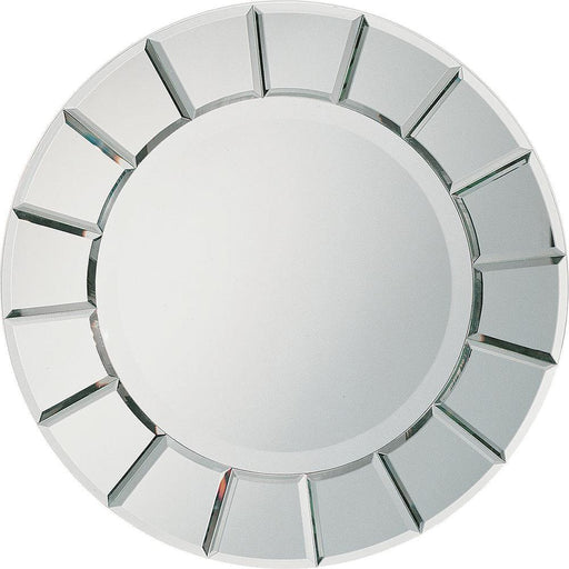 Fez Round Sun-shaped Mirror Silver - imattress & ifurniture (FL)