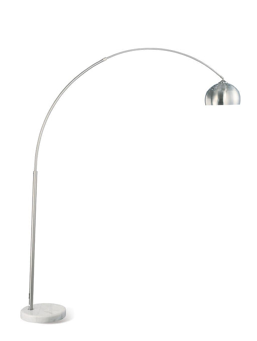 Krester Arched Floor Lamp Brushed Steel and Chrome - imattress & ifurniture (FL)