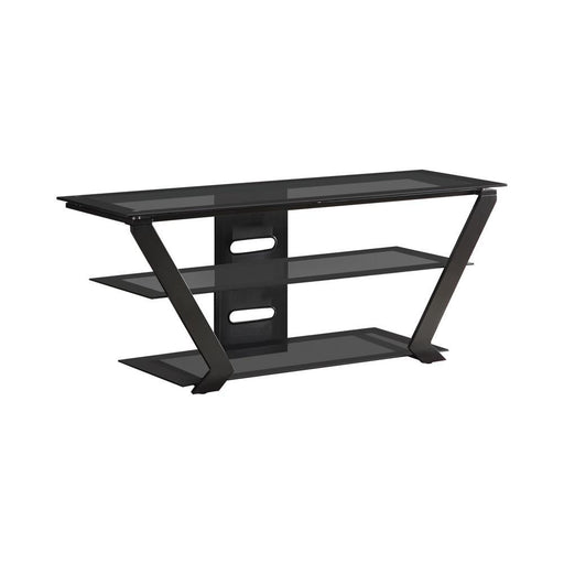 Donlyn 2-tier TV Console Black - imattress & ifurniture (FL)