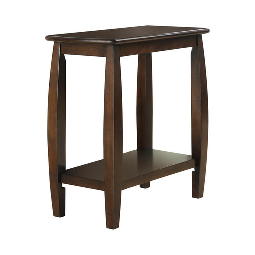 Raphael 1-shelf Chairside Table Cappuccino - imattress & ifurniture (FL)