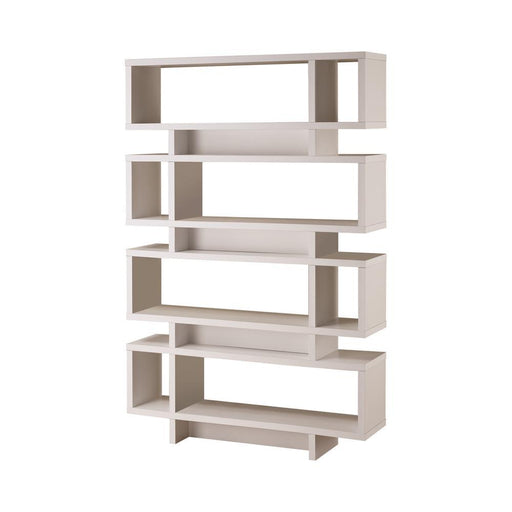 Reid 4-tier Open Back Bookcase White - imattress & ifurniture (FL)