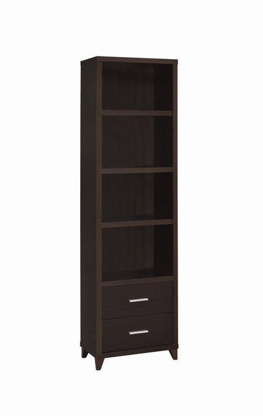 Lewes 2-drawer Media Tower Cappuccino - imattress & ifurniture (FL)