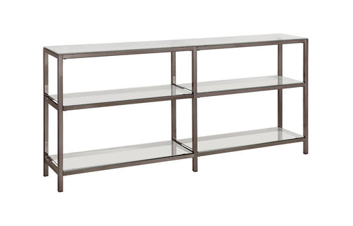 Kate 2-tier Bookcase Black Nickel - imattress & ifurniture (FL)