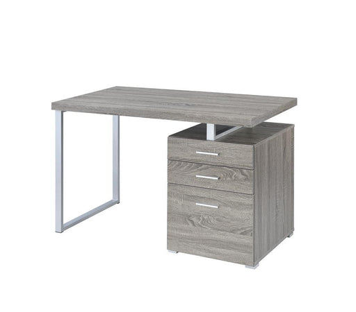 Brennan 3-drawer Office Desk Weathered Grey - imattress & ifurniture (FL)