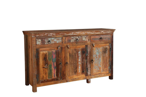 Henry 3-door Accent Cabinet Reclaimed Wood - imattress & ifurniture (FL)