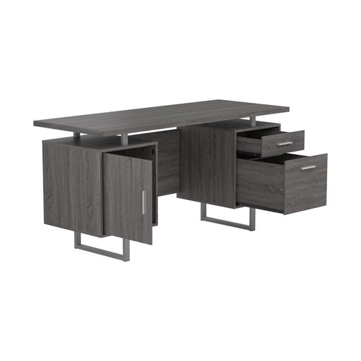 Lawtey Floating Top Office Desk Weathered Grey - imattress & ifurniture (FL)