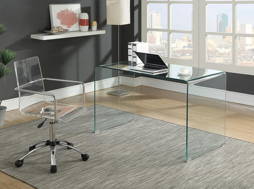 Ripley Glass Writing Desk Clear - imattress & ifurniture (FL)