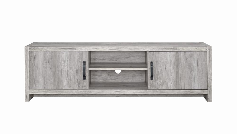 Burke 2-drawer TV Console Grey Driftwood