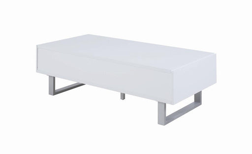 Atchison 2-drawer Coffee Table High Glossy White - imattress & ifurniture (FL)