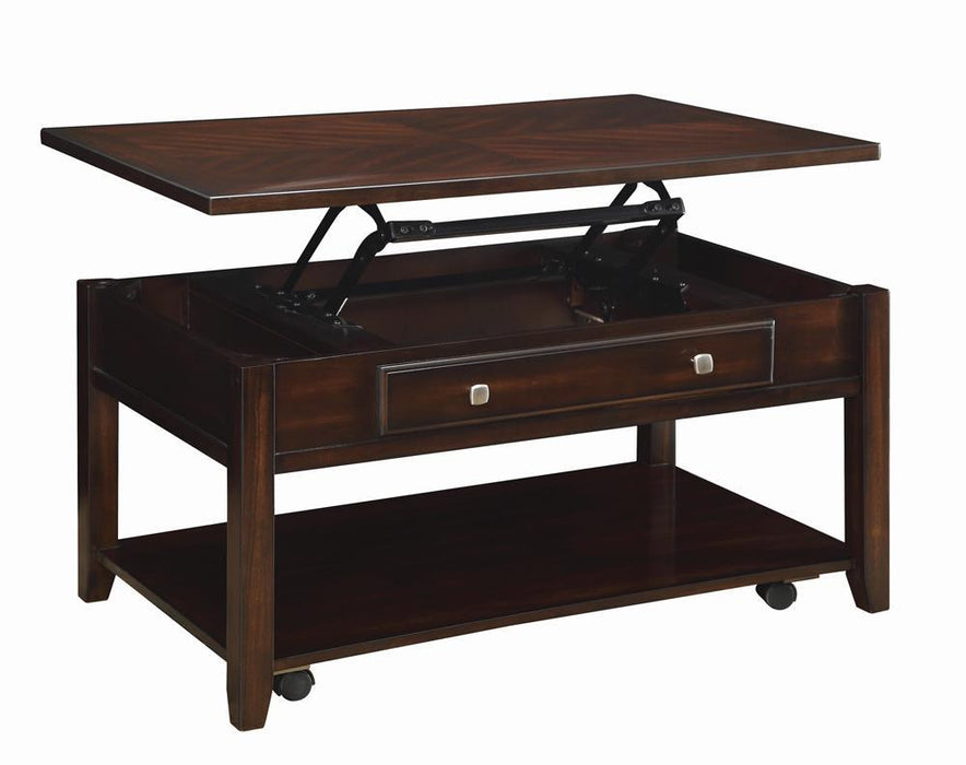 Baylor Lift Top Coffee Table with Hidden Storage Walnut - imattress & ifurniture (FL)