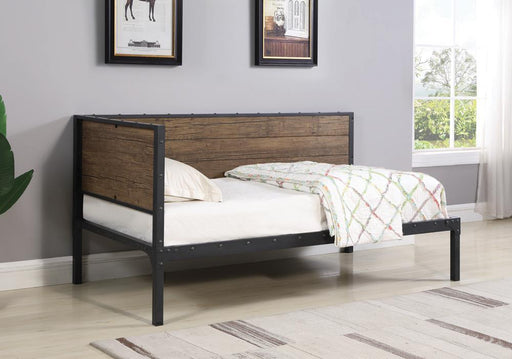 Getler Daybed Weathered Chestnut and Black - imattress & ifurniture (FL)