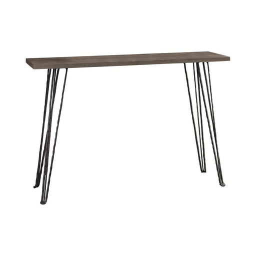 Neville Rectangular Console Table Concrete and Black - imattress & ifurniture (FL)