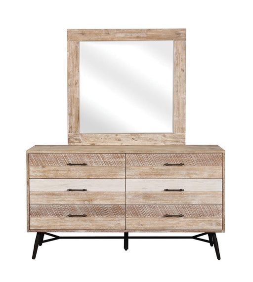 Marlow Rectangular Dresser Mirror Rough Sawn Multi - imattress & ifurniture (FL)