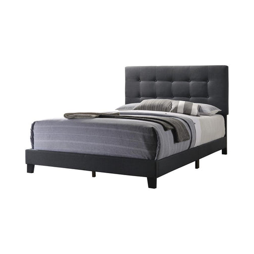 Mapes Tufted Upholstered Queen Bed Charcoal - imattress & ifurniture (FL)